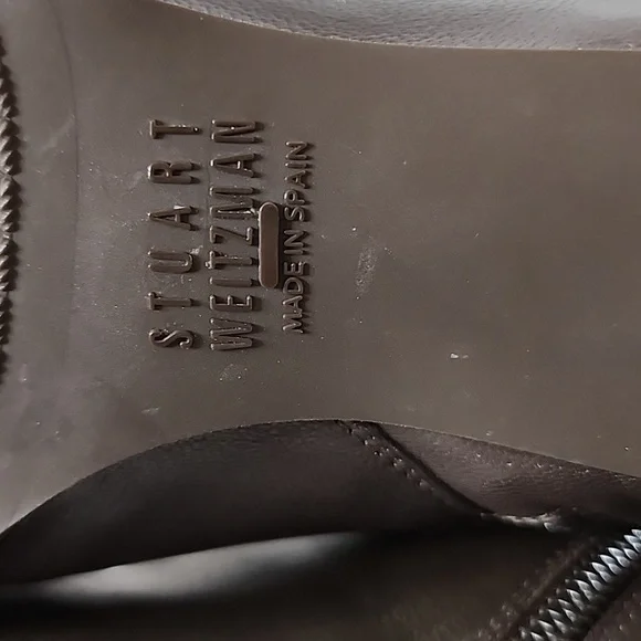 RARE Vintage Stuart Weitzman Heeled Boots Dark Brown Nappa Leather Ankle Booties - Picture 8 of 16